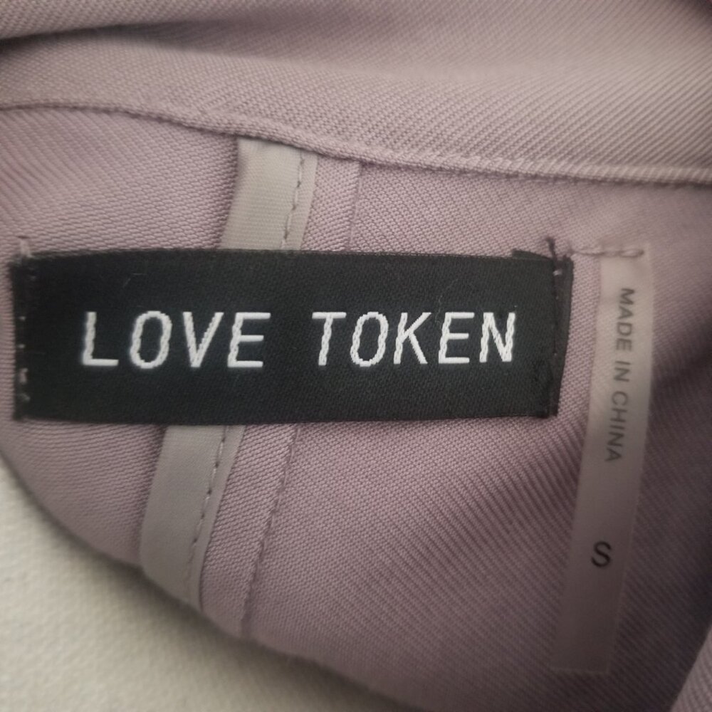 Love Token purple trench coat S - Picture 4 of 6